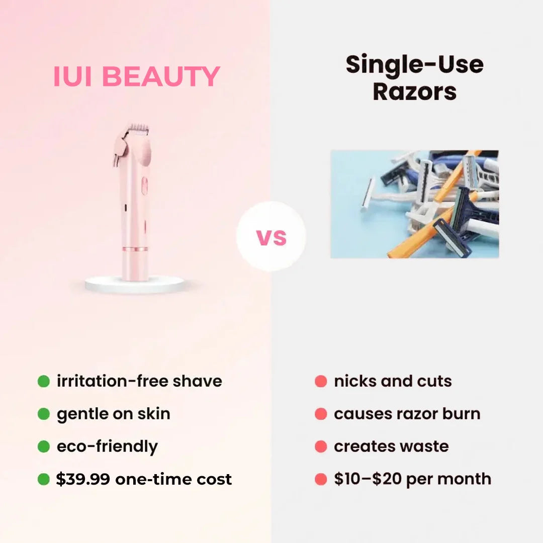 2in1 Painless Bikini Hair Trimmer – Waterproof, Skin-Safe & Rechargeable